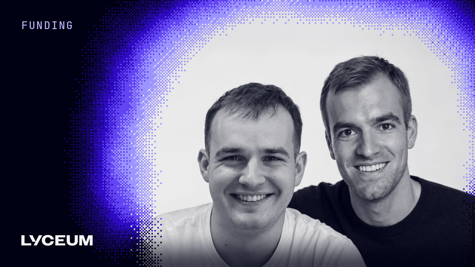 AI-generated close-up portrait of Lyceum's co-founders, Magnus Grünewald and Maximilian Niroomand